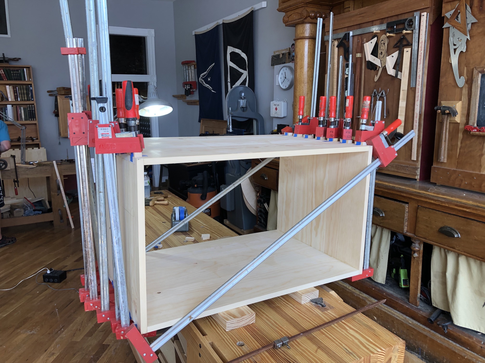 Box Glue-up – Lots of clamps