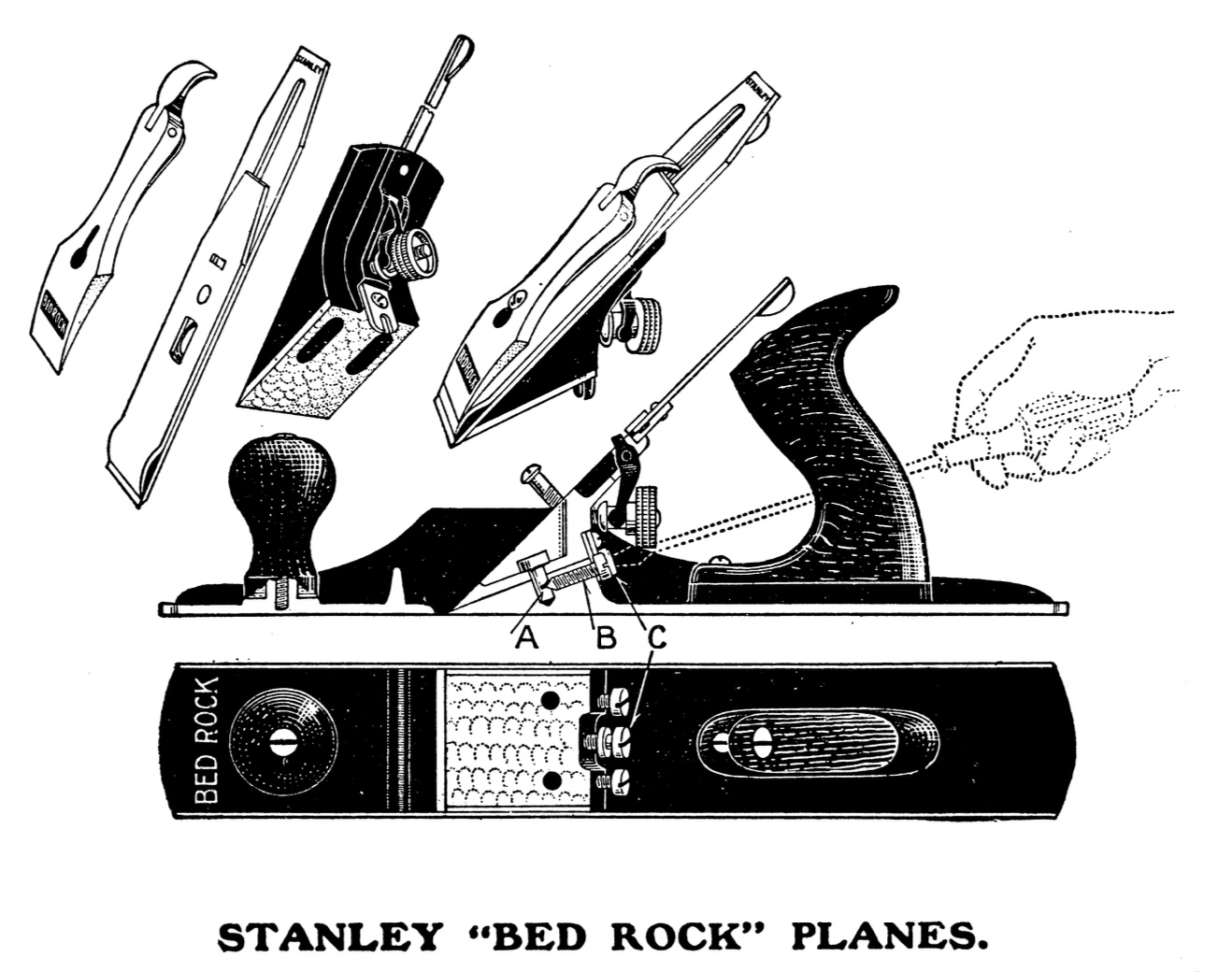 STANLEY 'BED ROCK' PLANES